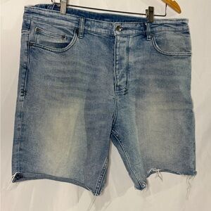 KSUBI Distressed Jean Shorts